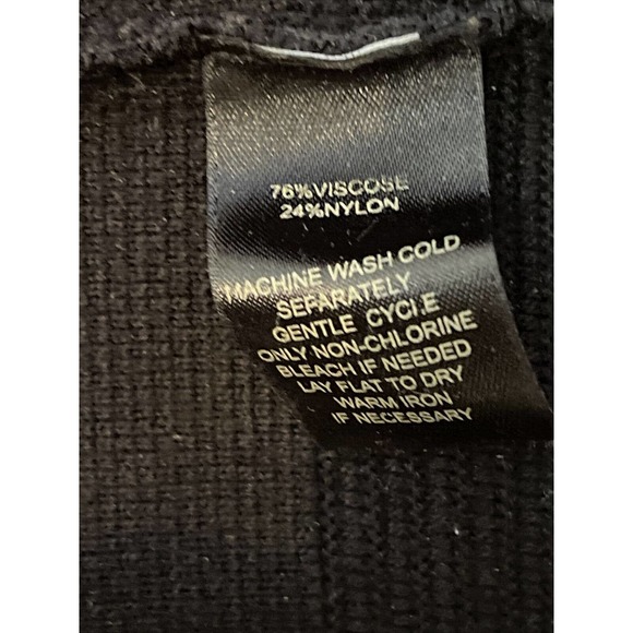 WHITE HOUSE BLACK MARKET Women’s S Viscose Nylon Sweater Knit Dress Black - Picture 10 of 10